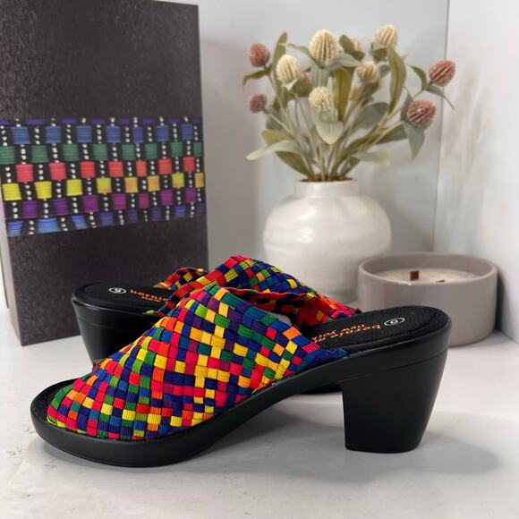 Bernie Mev Claire Pump Weave Platform High Heel Rainbow Women 8.5/EU39 - Picture 9 of 11